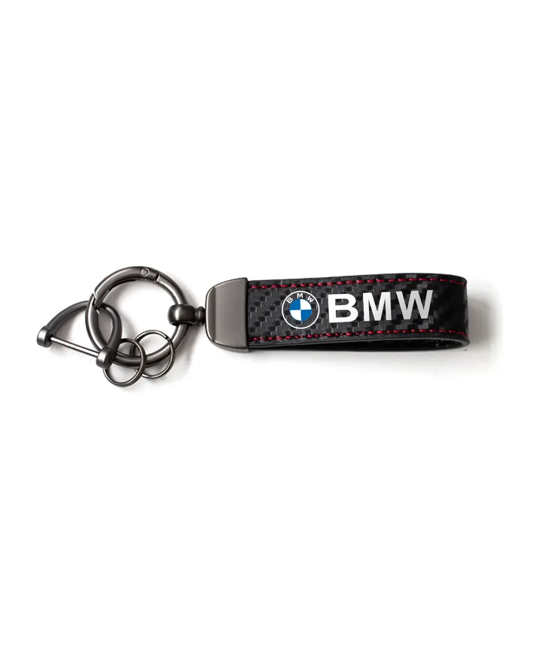 Llavero de Fibra de Carbono para Motos BMW en fibra de carbono, vista en 3D